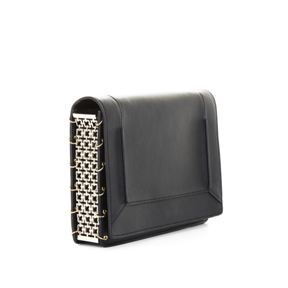 BCBGMaxAzria Ramona Chain Gusset Black Crossbody
